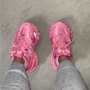 Balenciaga Pink Track Sneakers